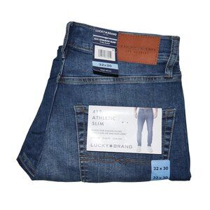 Lucky Brand 412 Athletic Fit Slim Jeans Mens Size 32x30 Medium Wash NWT